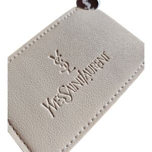 Yves Saint Laurent Travel Pocket Mirror In Beige Cream NEW GWP